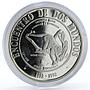 Nicaragua 5 cordobas Ibero American series II Congo Monkey silver coin 1994