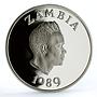 Zambia 10 kwacha International Year of the Child proof silver coin 1989