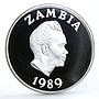 Zambia 10 kwacha International Year of the Child proof silver coin 1989