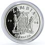 Zambia 500 kwacha Equality Man Woman proof silver coin 1994