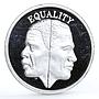 Zambia 500 kwacha Equality Man Woman proof silver coin 1994