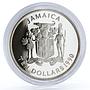 Jamaica 10 dollars The New World Columbus Ship coin 1990