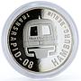 Liberia 10 dollars Transrapid-08 Train Ralways Railroad proof silver coin 1999