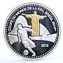 Togo 1000 francs Football World Cup in Brazil Statue of Jesus silver coin 2012