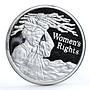 Zambia 500 kwacha Women's Rights proof silver coin 1994