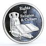 Zambia 500 kwacha Rights of Religion and Culture proof silver coin 1994