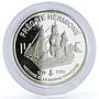 France 1 1/2 euro Fregate Hermione Ship Clipper proof silver coin 2004