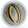 New Zealand 1 dollar Lord of the Rings The One Ring gilded silver coin 2003