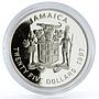 Jamaica 25 dollars Queen Elizabeth and Prince Philip Jubilee silver coin 1997
