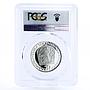 Czechoslovakia 50 korun Revolutionary Vladimir Lenin PR67 PCGS silver coin 1970