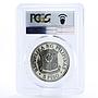 Philippines 5 piso Ferdinand E. Marcos PR69 PCGS nickel coin 1975