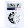 Russia 3 rubles Millennium of Science Atom Satellite PR69 PCGS silver coin 2000