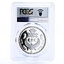 Egypt 5 pounds King Khonsu Facing PR69 PCGS proof silver coin 1994