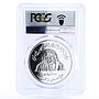 United Arab Emirates 50 dirhams Dubai Ports Customs PR67 PCGS silver coin 1999