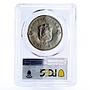 Philippines 1 peso General Douglas MacArthur MS65 PCGS silver coin 1947