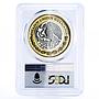 Mexico 100 pesos Heritage 1824 8 Reales Durango PL69 PCGS bimetal coin 2011