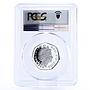 Britain 50 pence The Reissued Original Coin PR69 PCGS silver coin 2009