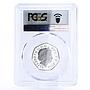 Britain 50 pence European Union Stars Common Market PR69 PCGS silver coin 2009