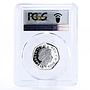 Britain 50 pence New Pence Britannia Lion PR69 PCGS sivler coin 2009