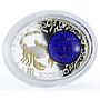 Macedonia 10 denari Zodiac Signs series Scorpio 3D silver coin 2014