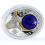 Macedonia 10 denari Zodiac Signs series Taurus 3D silver coin 2015