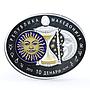 Macedonia 10 denari Zodiac Signs series Taurus 3D silver coin 2015