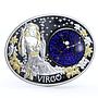 Macedonia 10 denari Zodiac Signs series Virgo 3D silver coin 2014