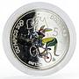 Solomon Islands 5 dollars Sydney Olympic Games Cycling colored silver coin 2000