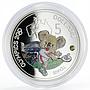 Solomon Islands 5 dollars Sydney Olympic Games Tennis colored silver coin 2000