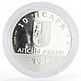 Abkhazia 10 apsars Famous Abkhazians series Bagrat Shinkuba silver coin 2009