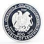 Armenia 100 dram Red Book of Armenia Fauna Sevan Trout Fish silver coin 2007