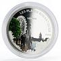 Benin 1000 francs Romantic Places London colored silver coin 2014