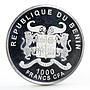 Benin 1000 francs Romantic Places Bavaria colored silver coin 2013