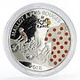 Djibouti 50 francs Tour de France Cycling White Jersey colored silver coin 2018