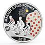 Djibouti 50 francs Tour de France Cycling White Jersey colored silver coin 2018