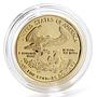 US 25 dollar Liberty In God We Trust Bullion colour gold coin 1/2 oz 2008