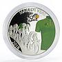 Djibouti 50 francs Tour de France Cycling Green Jersey colored silver coin 2018