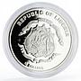 Liberia 10 dollars Seafaring The Flying Ship Cloud Clipper silver coin 2003