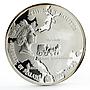 Malawi 20 kwacha The Salt Routes Krakow Wroclaw Way Map silver coin 2010