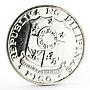 Philippines 1 piso Emilio Aguinaldo silver coin 1969