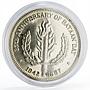 Philippines 1 peso 25th Anniversary of Bataan Day silver coin 1967