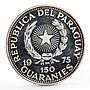 Paraguay 150 guaranies Ruins of Humaita proof silver coin 1975