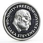 Sierra Leone 1 leone 10th Anniversary of National Bank Lion silver coin 1974