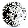 Togo 1000 francs Reformation Martin Luther proof silver coin 1999