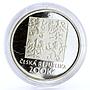 Czech Republic 200 korun Poet Vitezslav Nezval Literature proof silver coin 2000