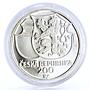 Czech Republic 200 korun Freedom Fighter Poet Josef Safarik silver coin 1995