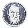 Czech Republic 200 korun Freedom Fighter Poet Josef Safarik silver coin 1995