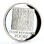 Czech Republic 200 korun Composer Frantisek Kmoch Music Art silver coin 1998
