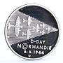 Czech Republic 200 korun WWII Landing in Normandia Aviation silver coin 1994