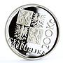 Czech Republic 200 korun Kilian Ignac Dientzenhofer proof silver coin 2001
